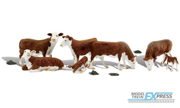 Woodland A1843 HO Hereford Cows
