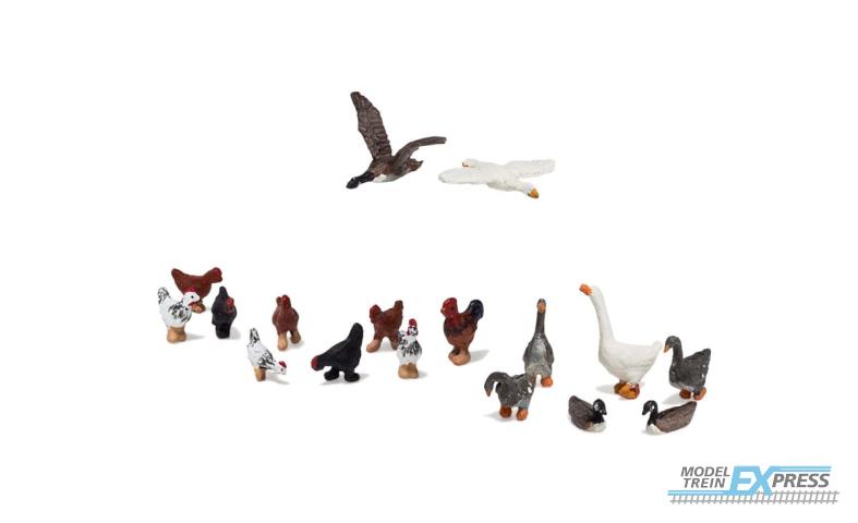 Woodland A1968 HO Geese and Chickens