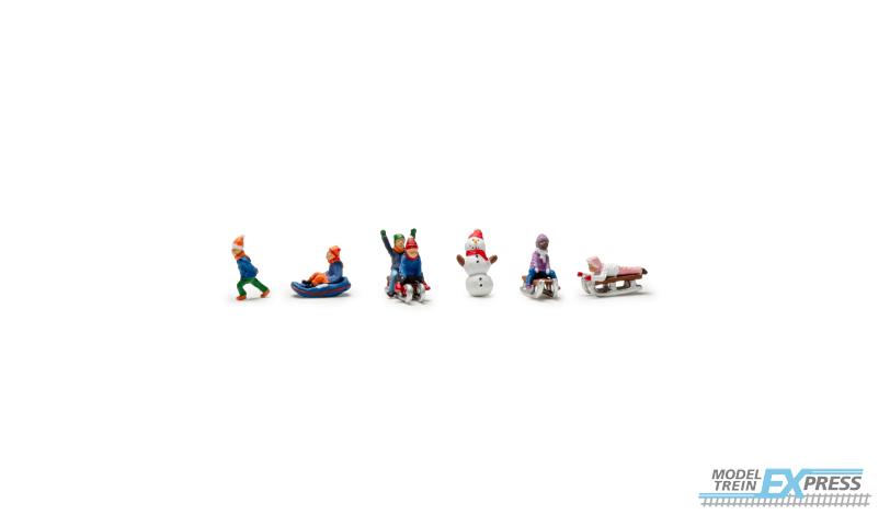 Woodland A2221 N-scale Children sledding