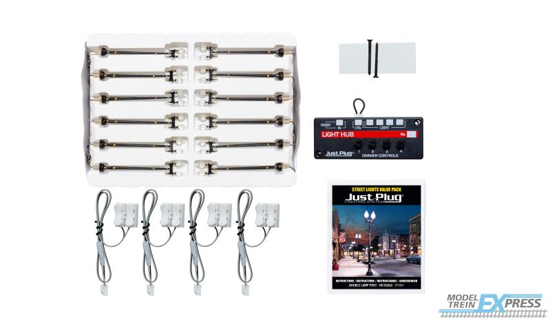 Woodland JP5901 Double Lamp Post Streetlights Value Pack (12)