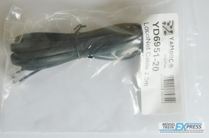 YaMoRC YD6951-20 LocoNet kabel 2,0 m