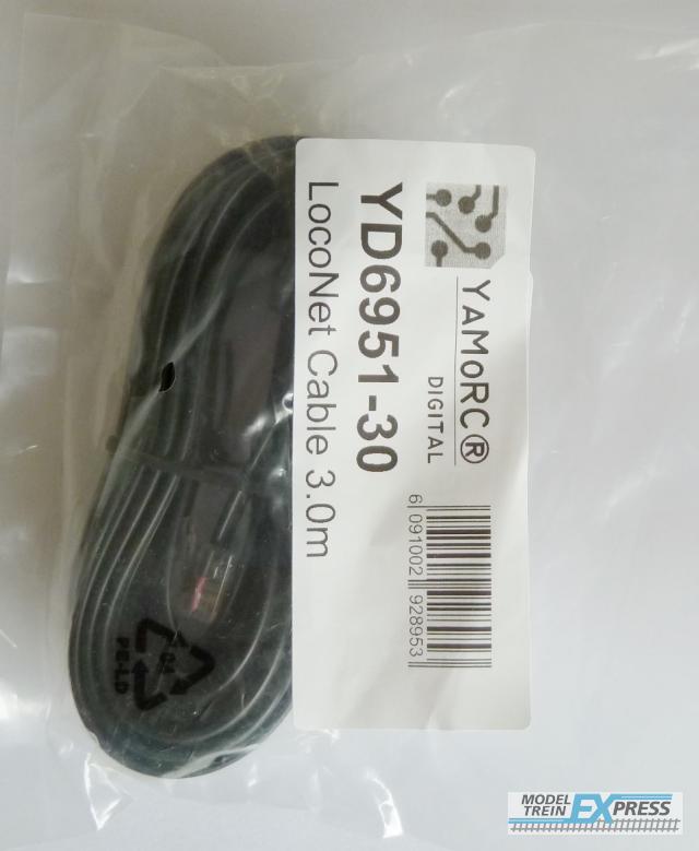 YaMoRC YD6951-30 LocoNet kabel 3,0 m