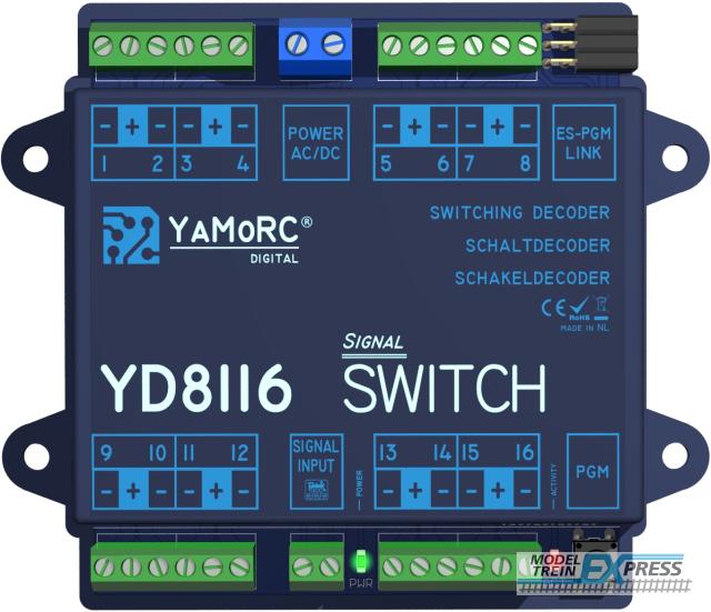 YaMoRC YD8116 16-voudige schakel- / seindecoder  aan/uit